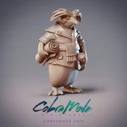 Nurasa Navigator Tilmun - CobraMode | Miniature | Wargaming | Roleplaying Games | 32m | Sailor | Rockhopper Penguin