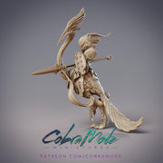 YuanYang Knight Red Sun, Bird Knight - CobraMode | Miniature | Wargaming | Roleplaying Games | 32m | Duck | Birdfolk