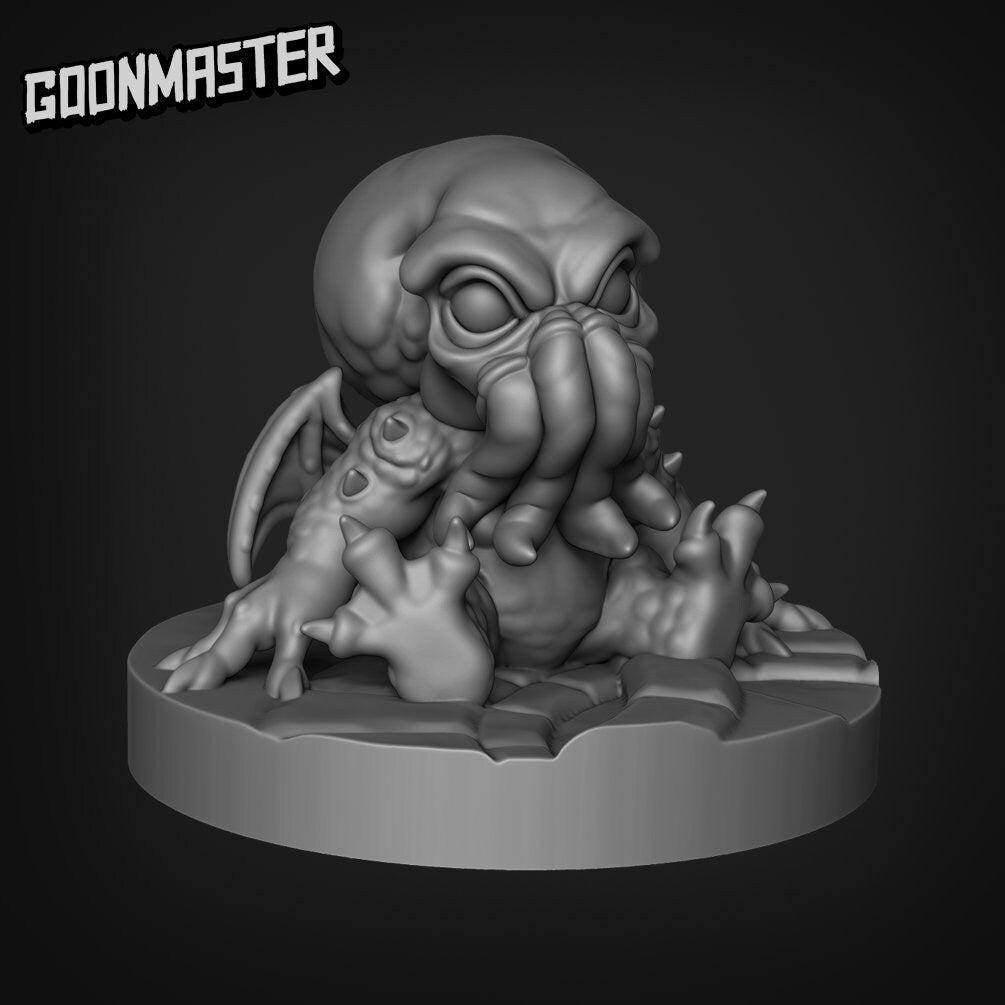 Little Ancient Ones - Goonmaster | Psionic Squids | Miniature | Wargaming | Roleplaying Games | 32mm | Baby Cthulhu