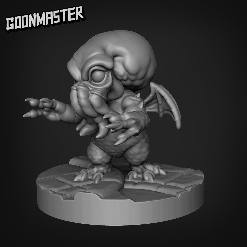 Little Ancient Ones - Goonmaster | Psionic Squids | Miniature | Wargaming | Roleplaying Games | 32mm | Baby Cthulhu
