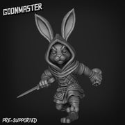 Rabbit Rogue- Goonmaster | Bunny Brigade Miniature | Wargaming | Roleplaying Games | 32mm | Thief | Bandit