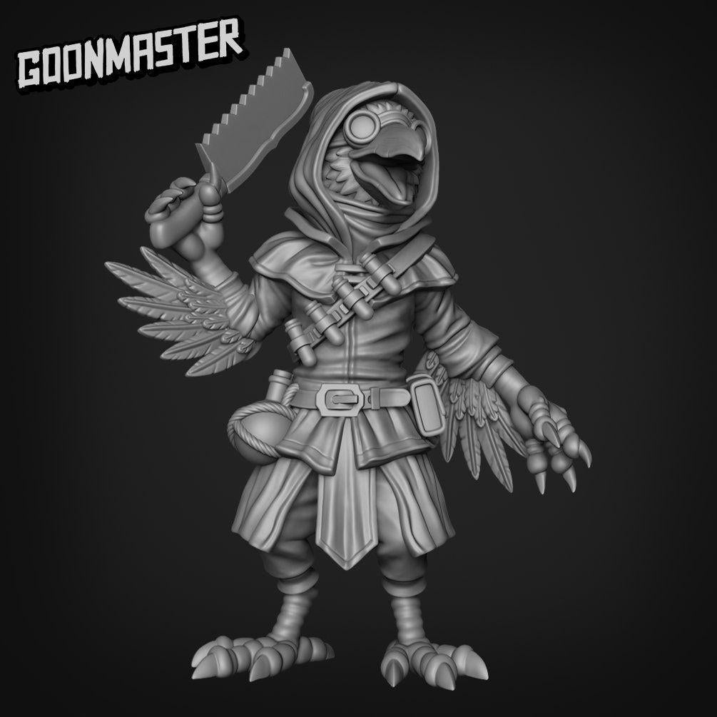 Plague Bird - Goonmaster | Plague Birds | Miniature | Wargaming | Roleplaying Games | 32mm | Plague Doctor | Crow