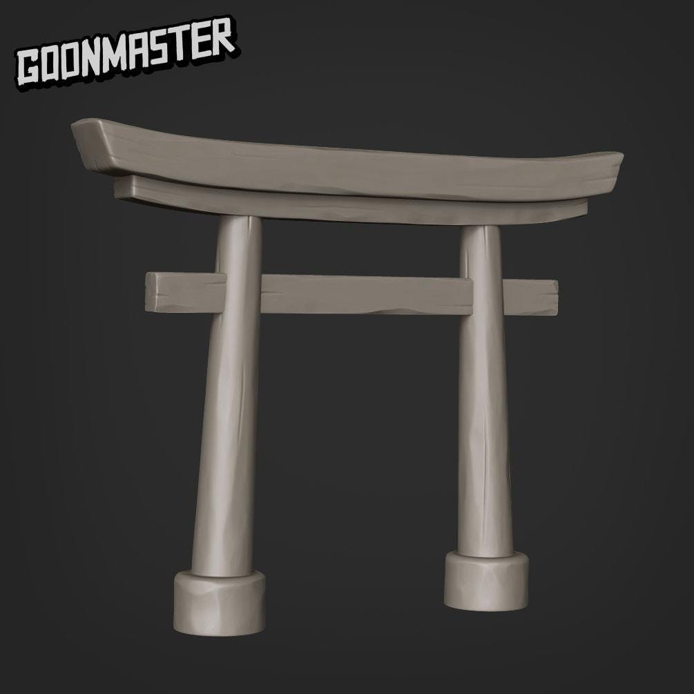 Torri Gate - Goonmaster | Buuny Brigands | Miniature | Wargaming | Roleplaying Games | 32mm | Feudal | Castle | Temple | Gateway