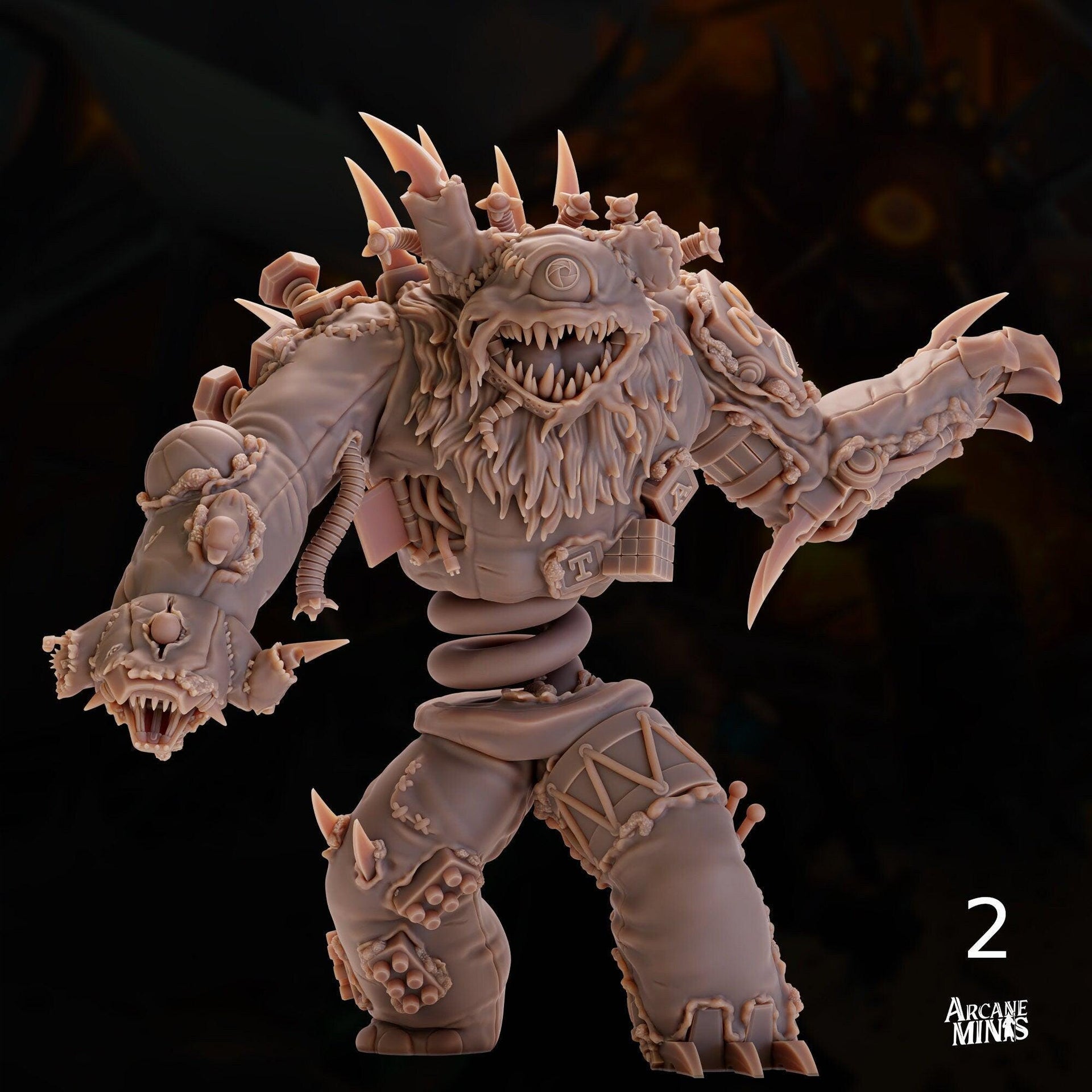 Nightmare Amalgamation - Arcane Minis | 32mm | Toymakers Terror | Toy Demon | Elemental