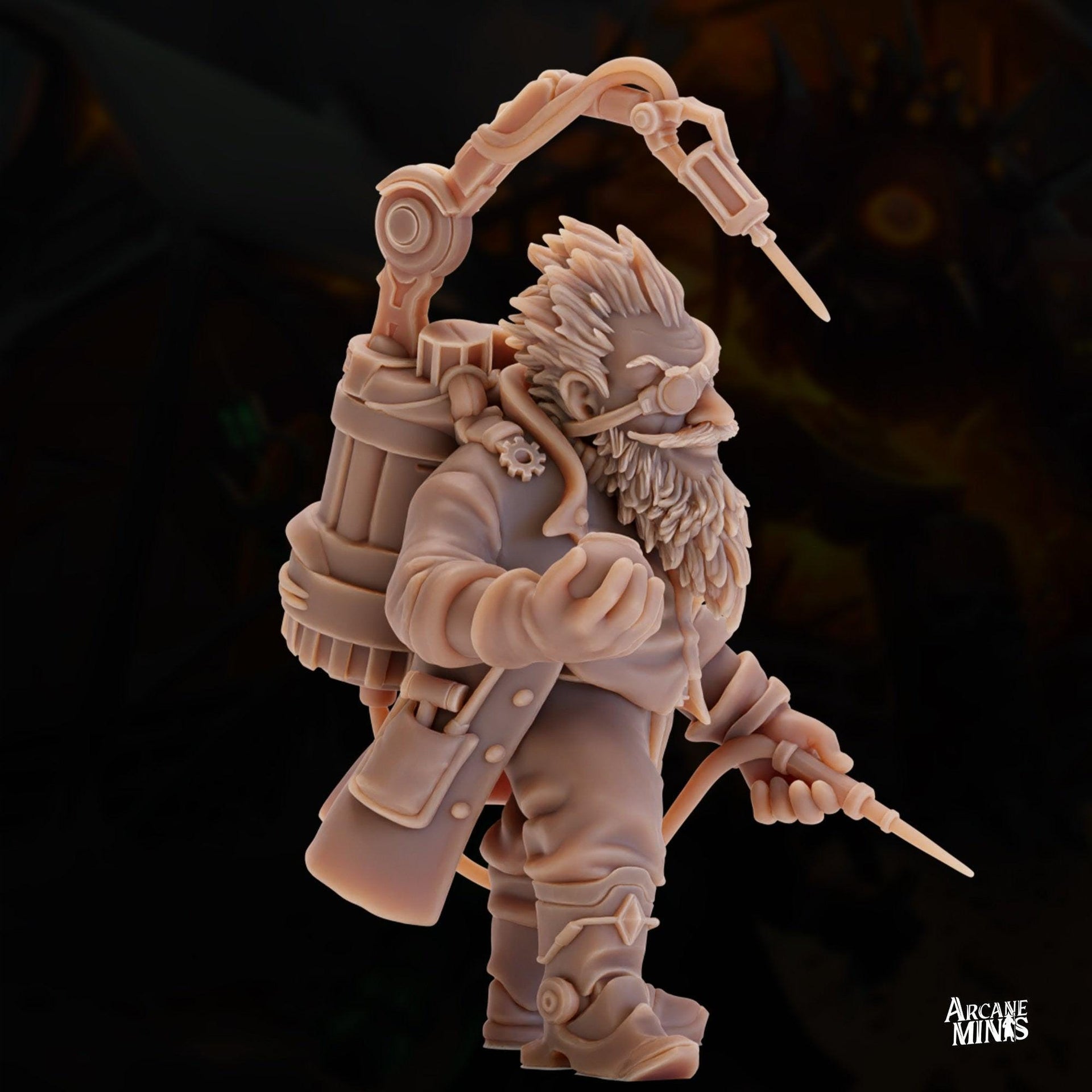 Gnome Inventor- Arcane Minis | 32mm | Toymakers Terror | Engineer | Artificer