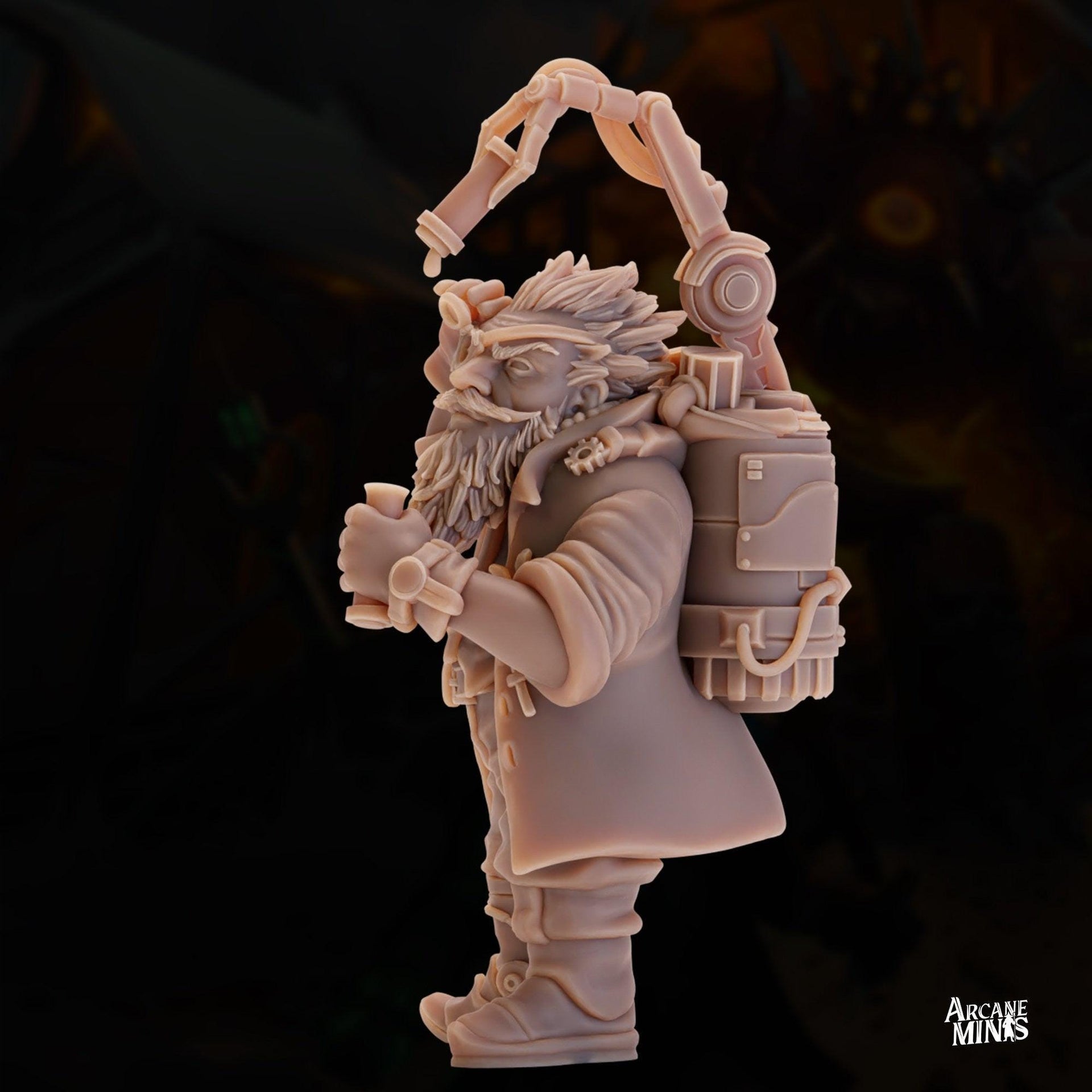 Gnome Inventor- Arcane Minis | 32mm | Toymakers Terror | Engineer | Artificer