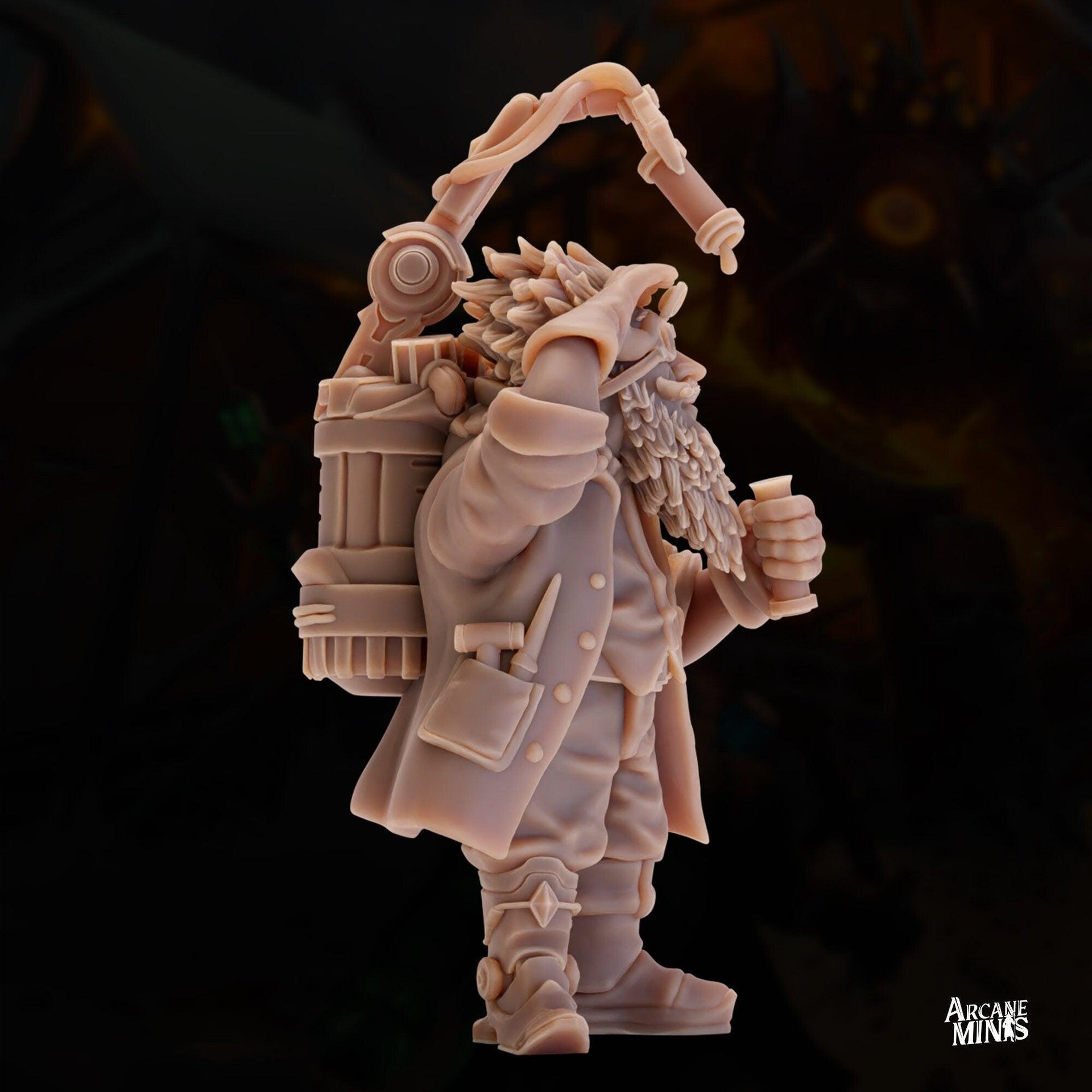 Gnome Inventor- Arcane Minis | 32mm | Toymakers Terror | Engineer | Artificer