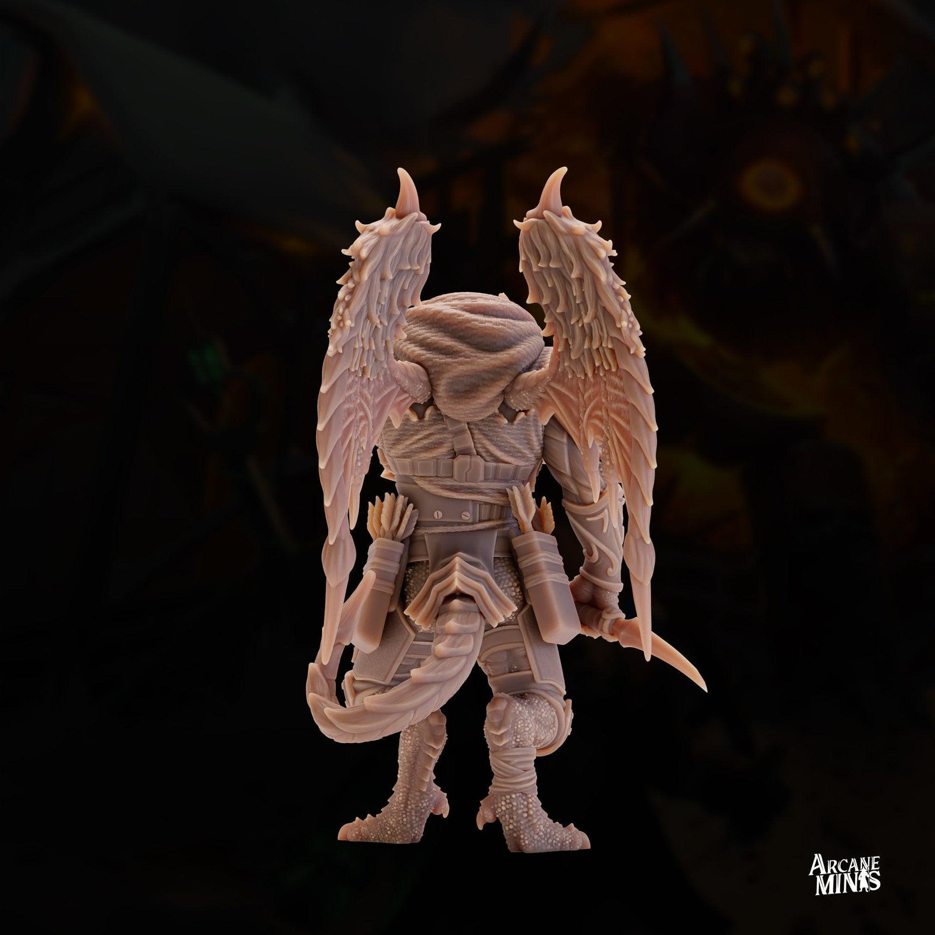 Drekon Shadowstalker Rogue - Arcane Minis | 32mm | Dragon Folk | Assassin | Bandit