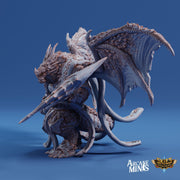 Drekon Tyrant- Arcane Minis | 32mm | Colossal Dragon Folk | Champion | Fighter | King | Lord