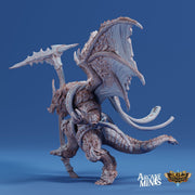Drekon Tyrant- Arcane Minis | 32mm | Colossal Dragon Folk | Champion | Fighter | King | Lord