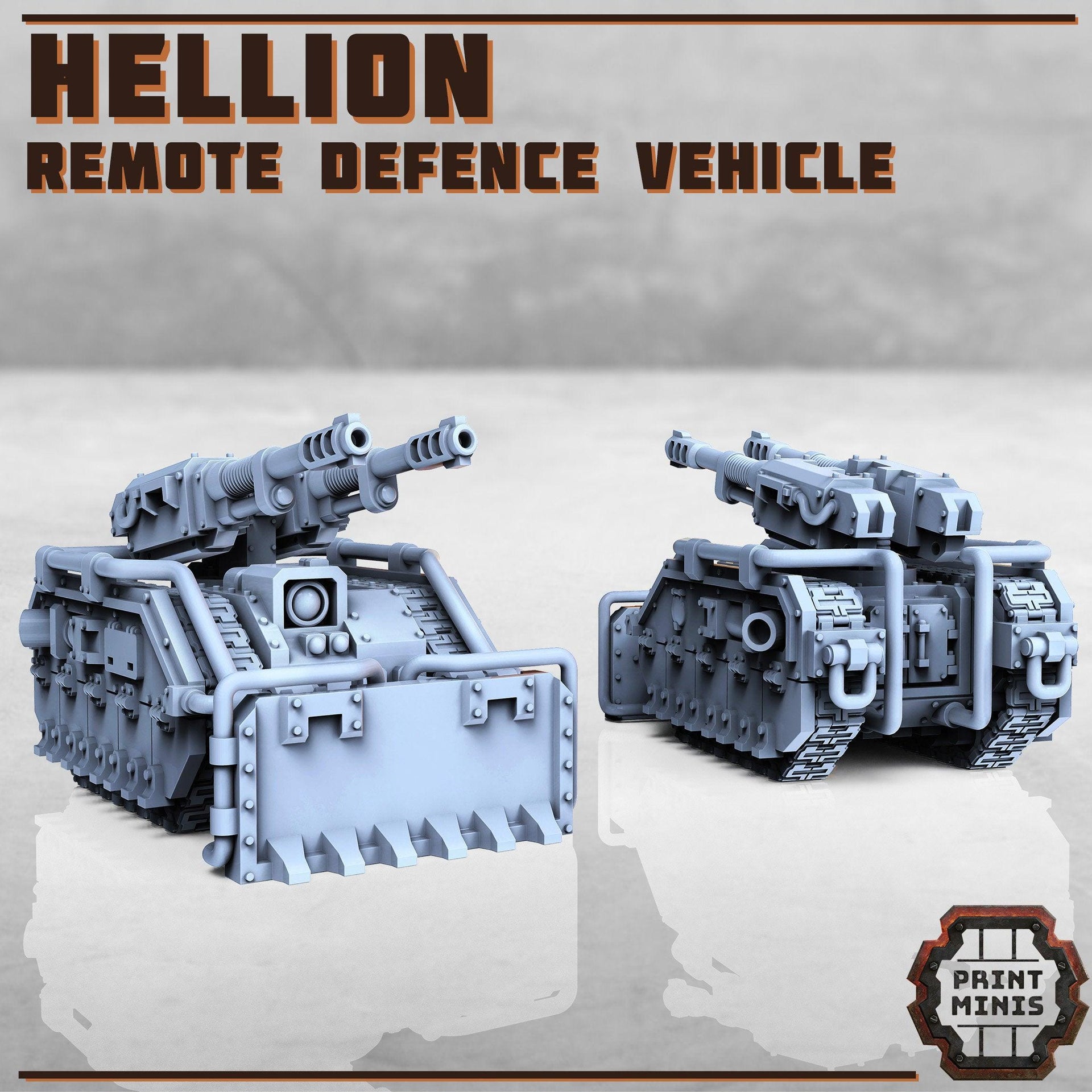 Hellion, Demolitions Vehicle - Print Minis | Sci Fi | Tank | Drone | Crawler