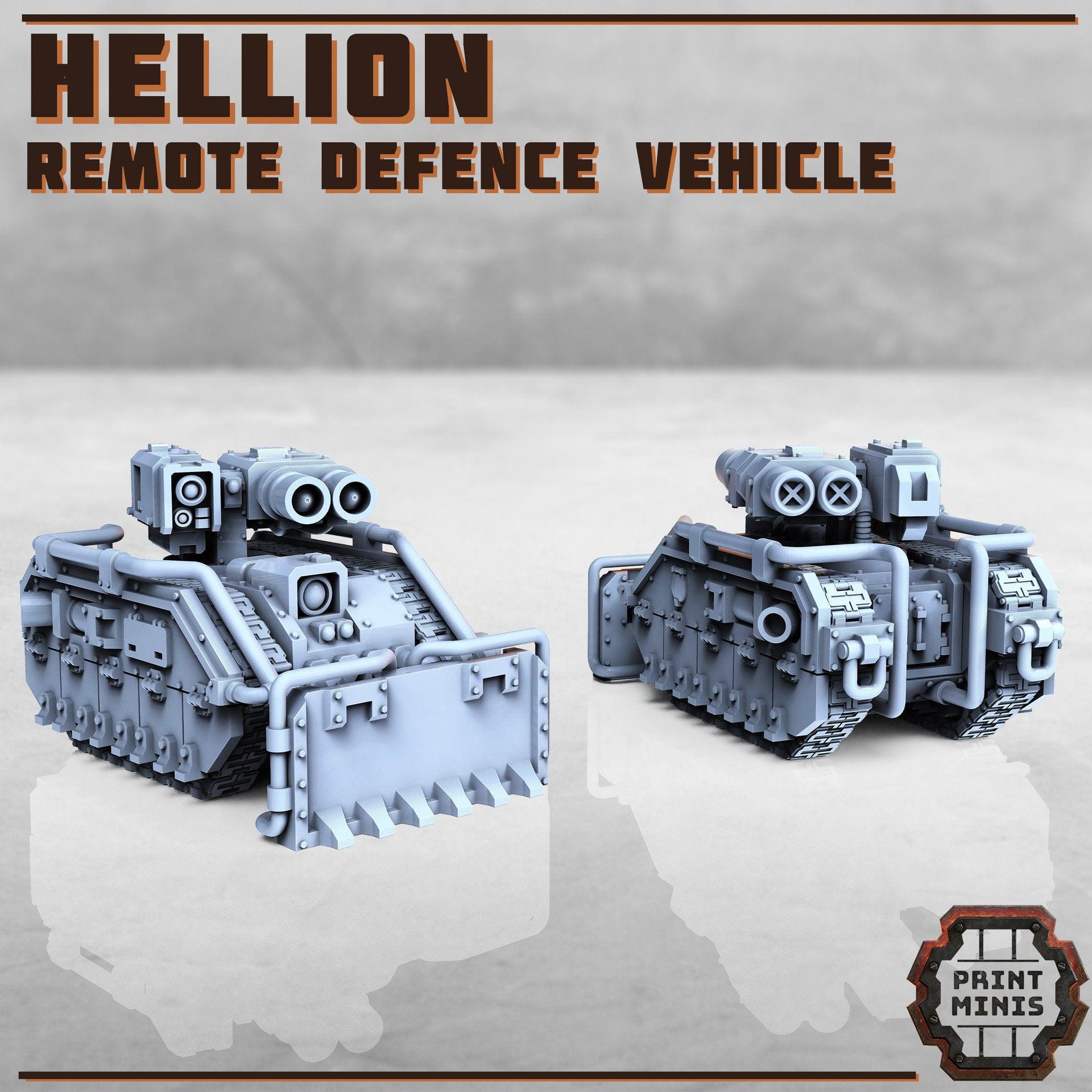 Hellion, Demolitions Vehicle - Print Minis | Sci Fi | Tank | Drone | Crawler