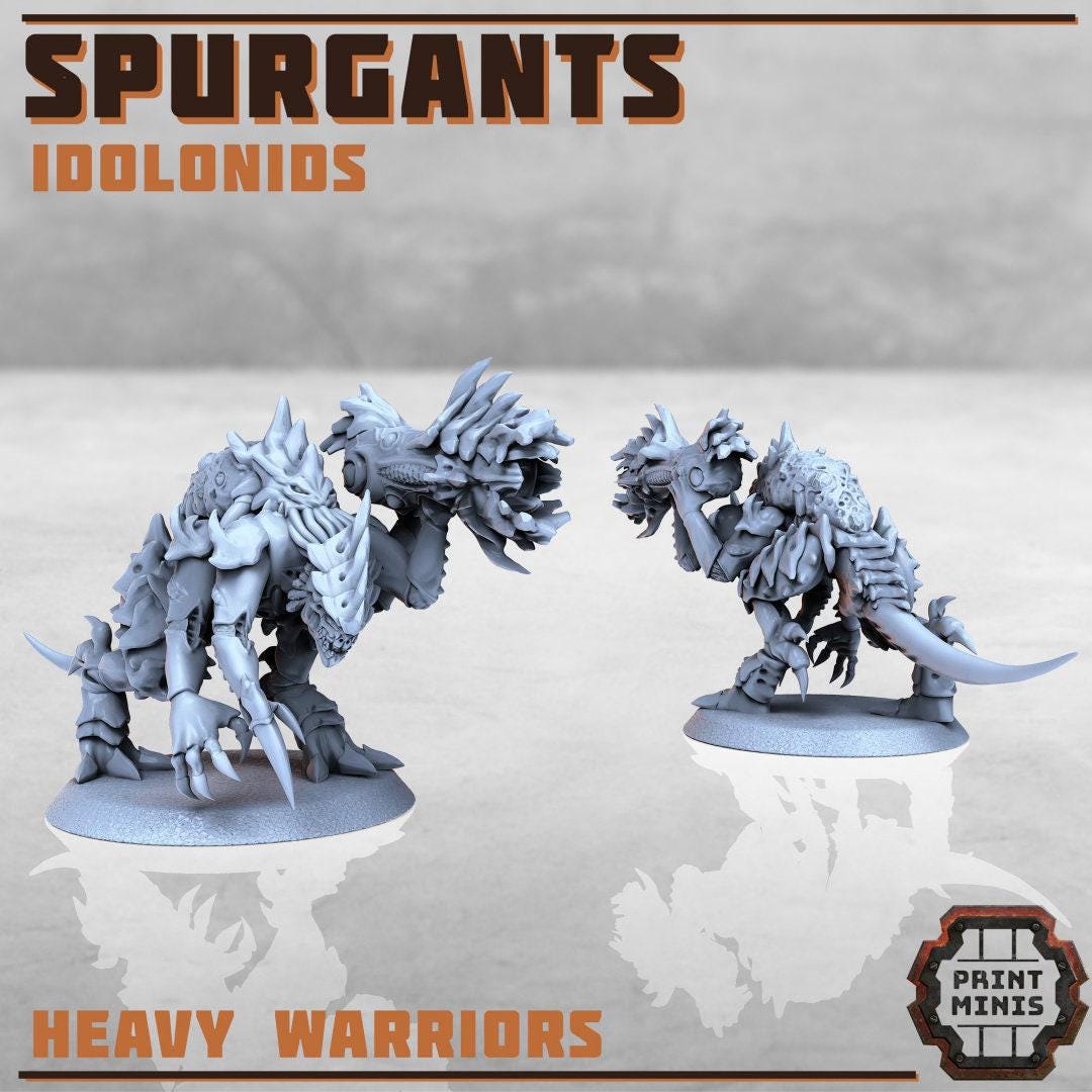 Spurgants, Idolonids - Print Minis | Sci Fi | 28mm Heroic | Demon | Alien | Space Bug