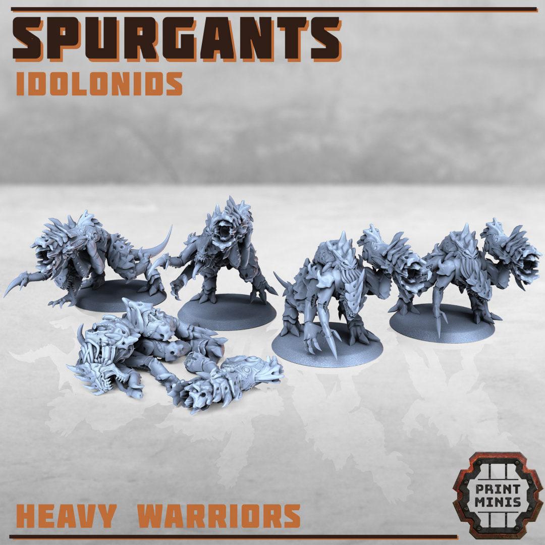 Spurgants, Idolonids - Print Minis | Sci Fi | 28mm Heroic | Demon | Alien | Space Bug