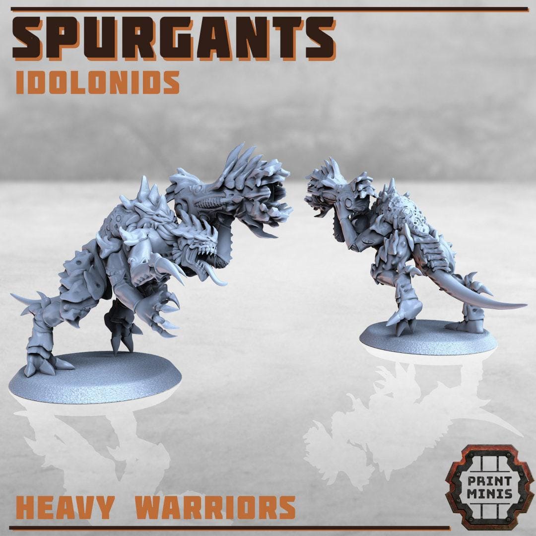 Spurgants, Idolonids - Print Minis | Sci Fi | 28mm Heroic | Demon | Alien | Space Bug