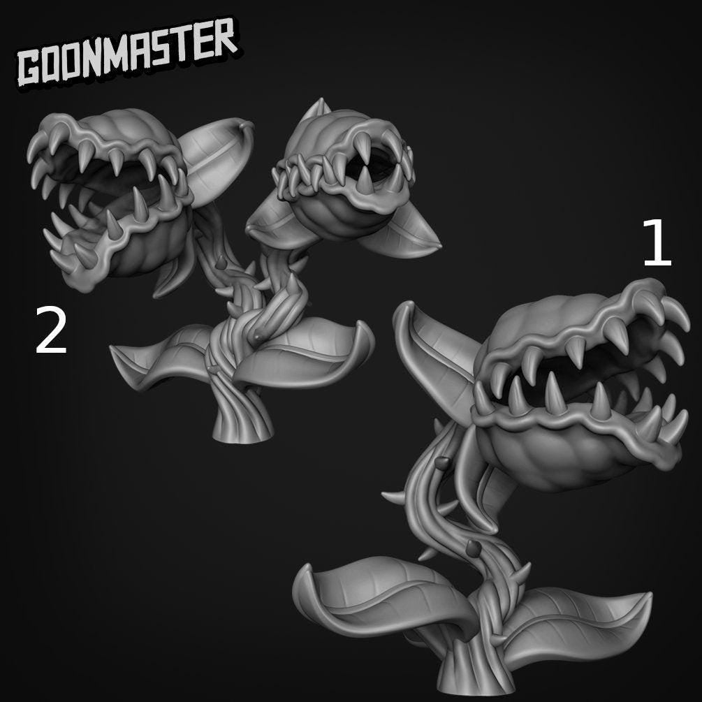 Carnivorous Plants - Goonmaster | Miniature | Wargaming | Roleplaying Games | 32mm | Man Eating | Jungle