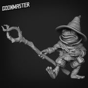Frog Wizard - Goonmaster | Miniature | Wargaming | Roleplaying Games | 32mm | bullywug | Sorcerer | Mage