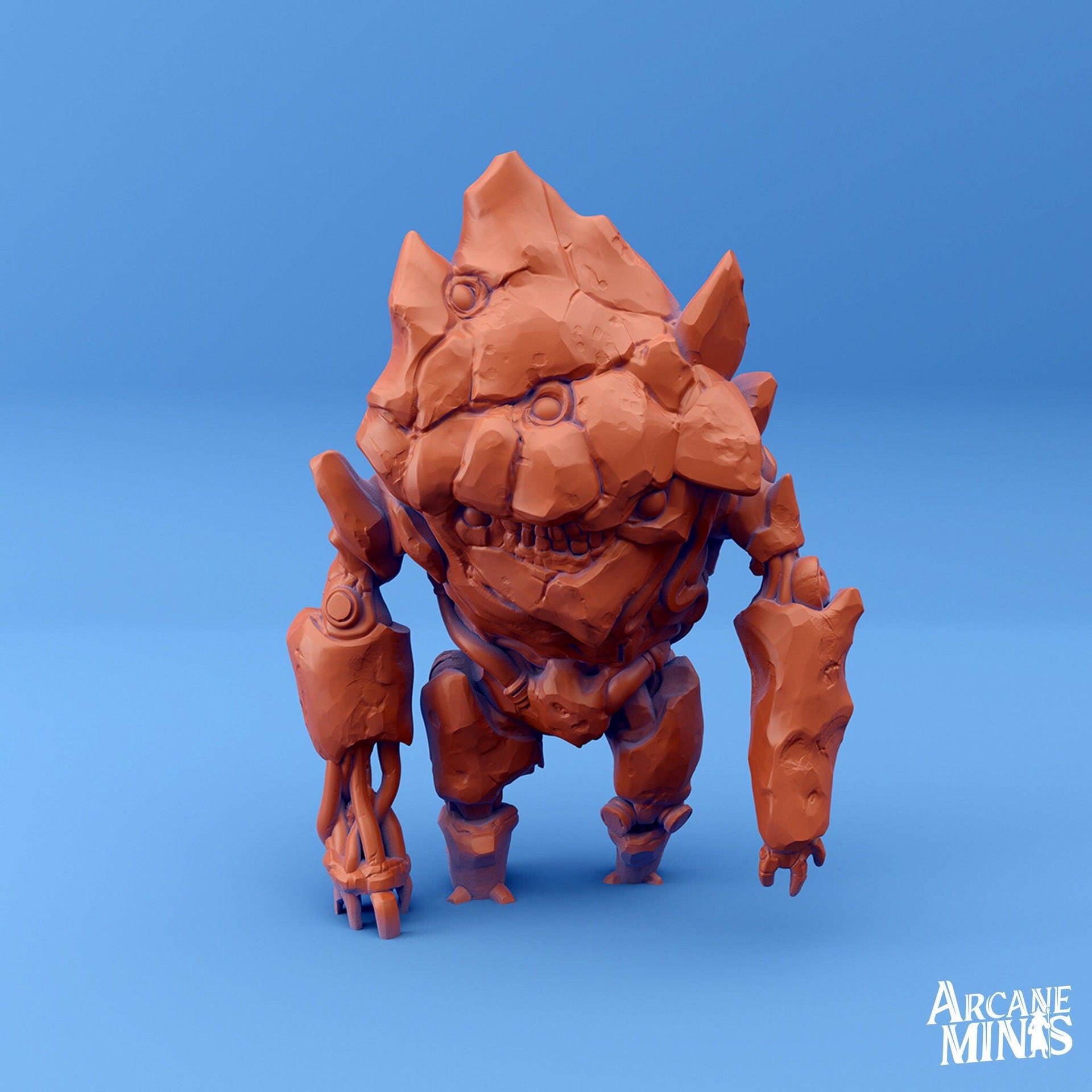 Sordalite Golem - Arcane Minis | 32mm | Huge | Airship | Crystal | Boat | Steampunk