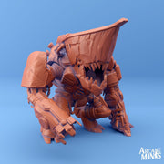 Sordalite Golem - Arcane Minis | 32mm | Huge | Airship | Crystal | Boat | Steampunk
