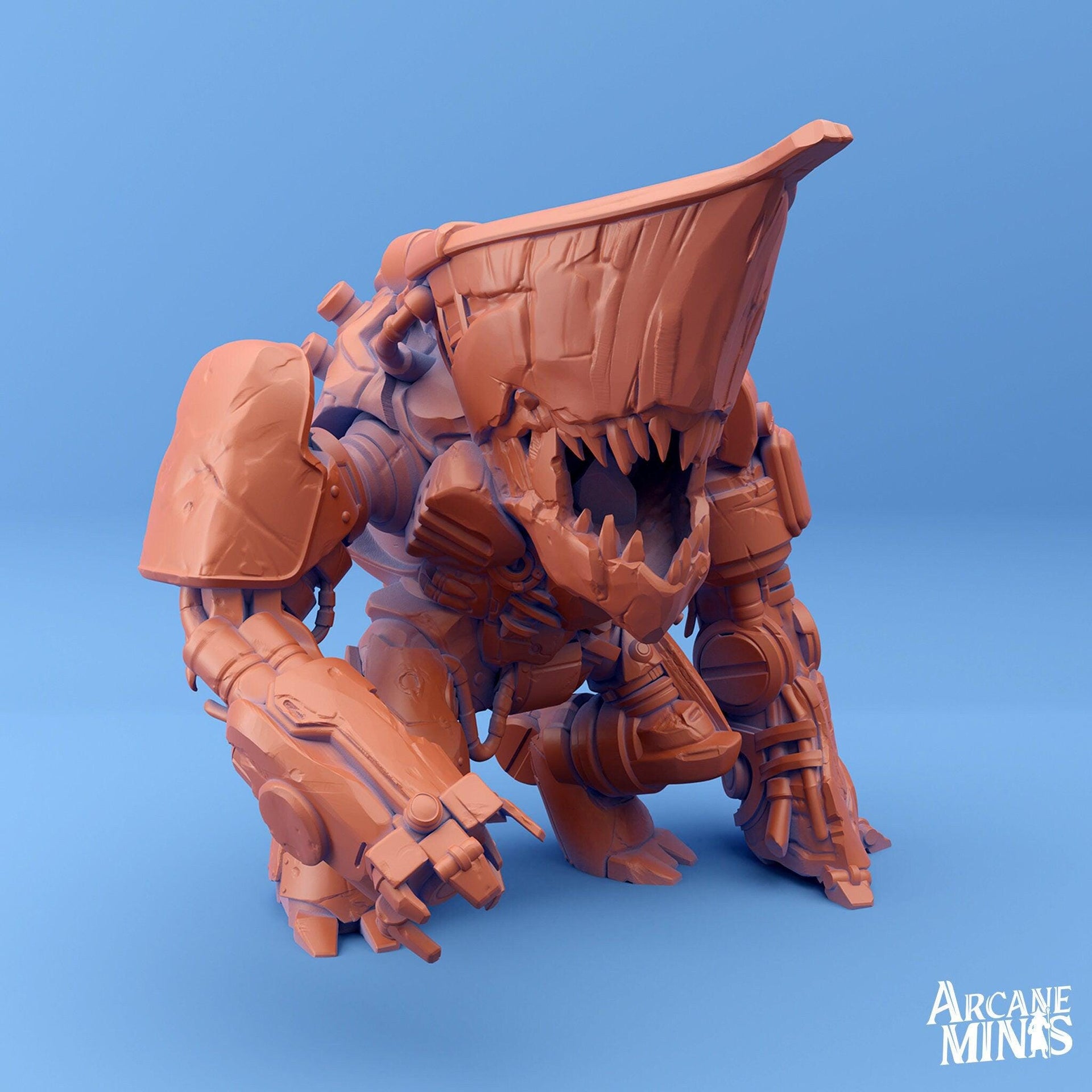 Sordalite Golem - Arcane Minis | 32mm | Huge | Airship | Crystal | Boat | Steampunk