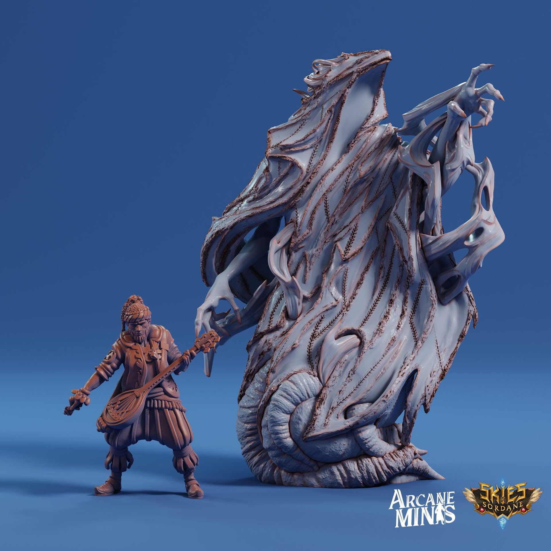 Ethershade - Arcane Minis | 32mm | The Nightmare Express | Ghost | Wraith | Rags | Demon | Devil | Death