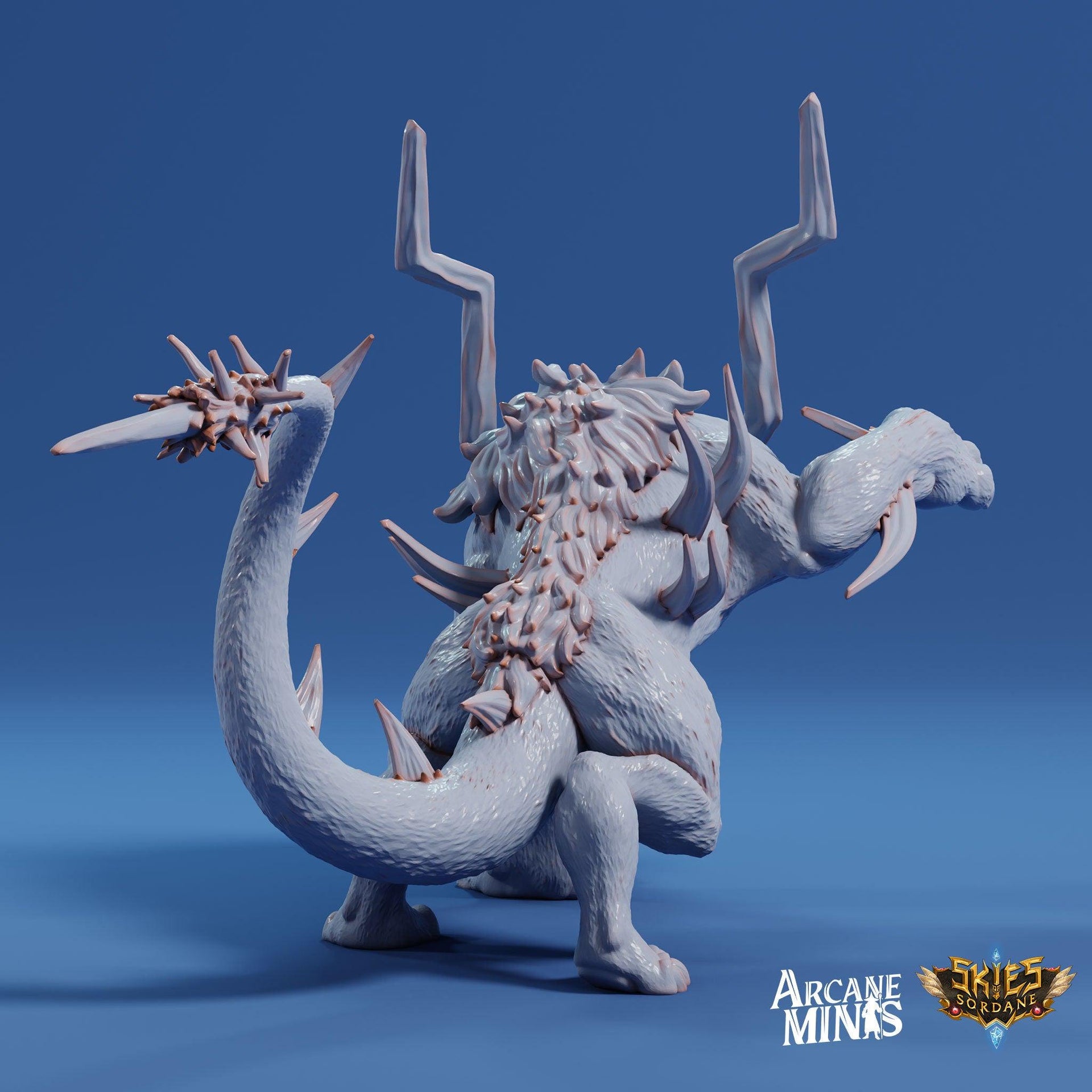 Abyssal Bonestalker, Lion Demon - Arcane Minis | The Tangled Hunt | 32mm | Alien | Tiger