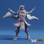 Kizaru Sorcerer- Arcane Minis | The Tangled Hunt | 32mm | Catfolk | Wizard | Spell Effect