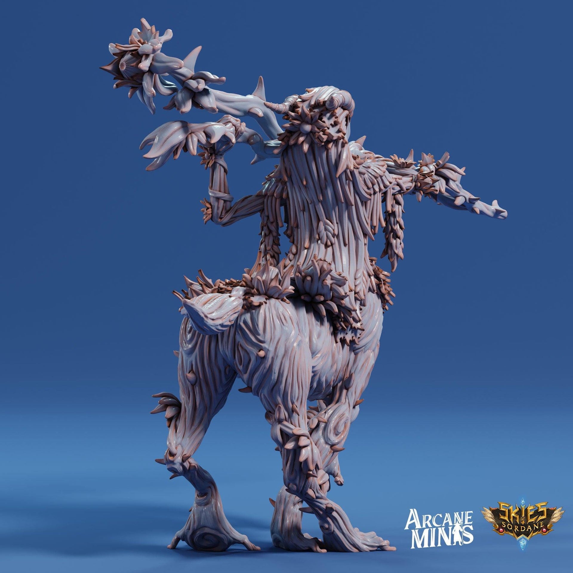 Thornbark Dryad- Arcane Minis | The Tangled Hunt | 32mm | Demon | Centaur | Wood | Elemental