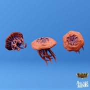 Morgius and Morgi, Psychic Floating Head - Arcane Minis | 32mm | Tentacles | Jellyfish | Horror | Infected