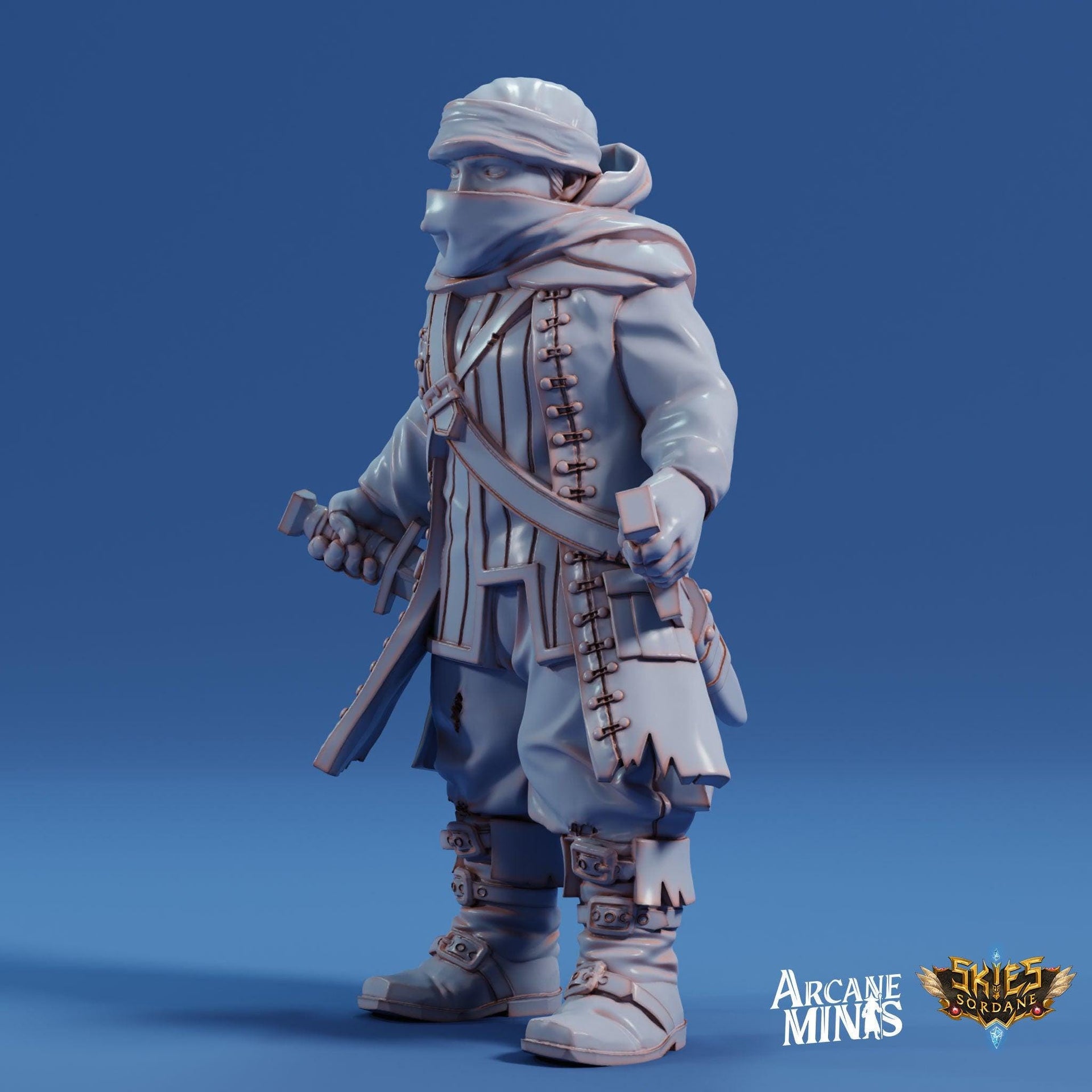Halfling Rogue - Arcane Minis | 32mm | Swindlers Luck | Pirate | Thief | bnandit