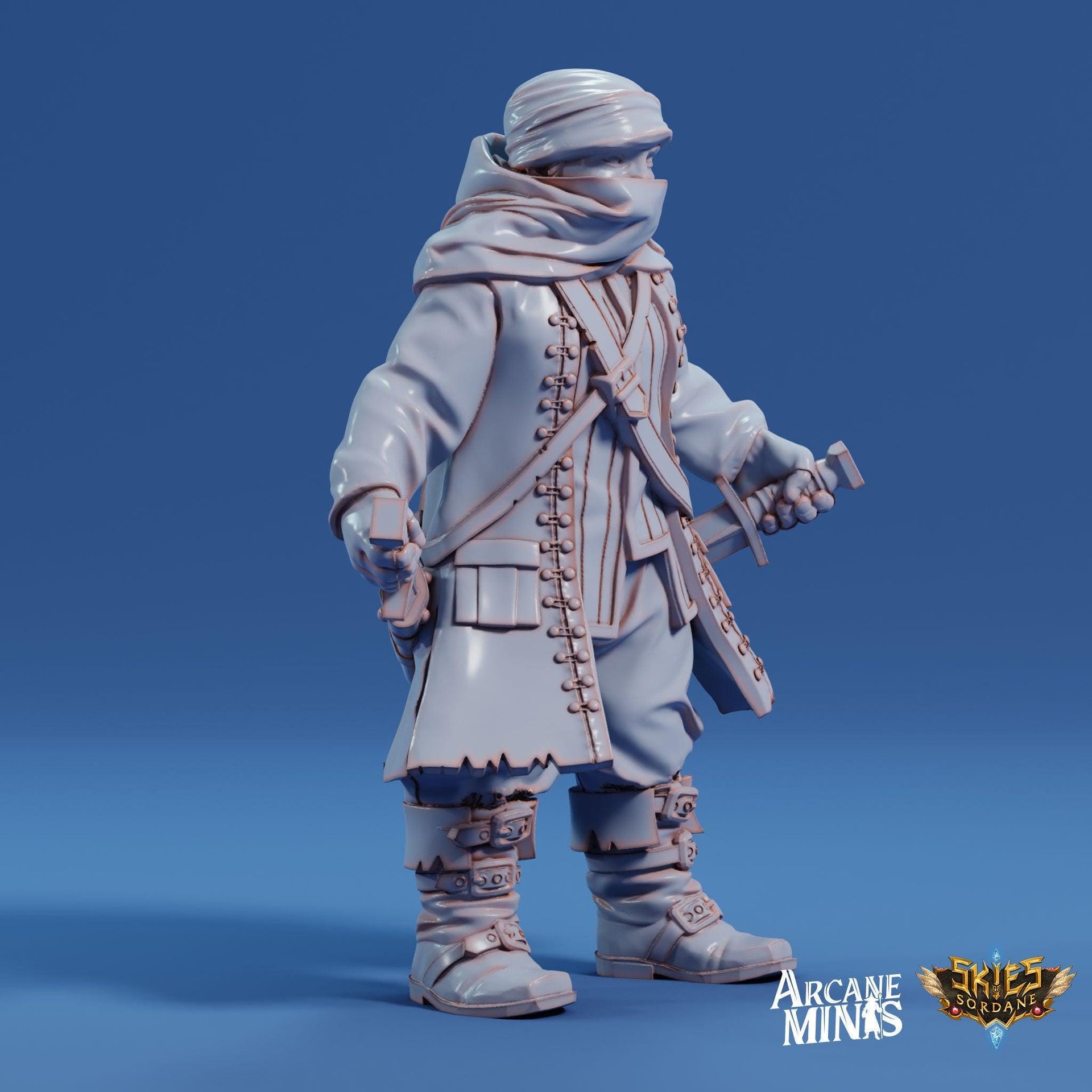 Halfling Rogue - Arcane Minis | 32mm | Swindlers Luck | Pirate | Thief | bnandit