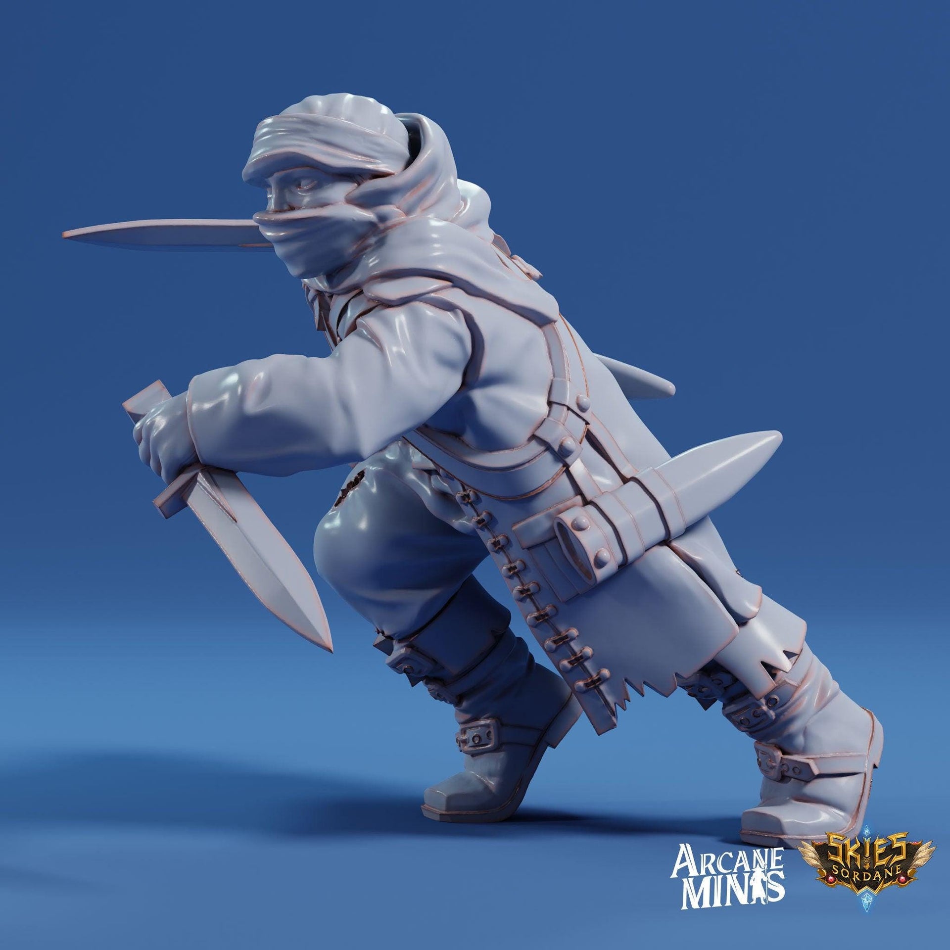 Halfling Rogue - Arcane Minis | 32mm | Swindlers Luck | Pirate | Thief | bnandit
