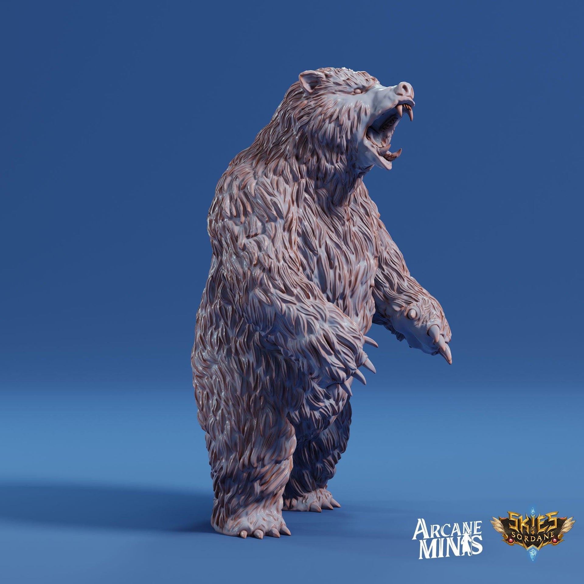 Crag Bear - Arcane Minis | 32mm | Risky Racing | Grizzly | Brown