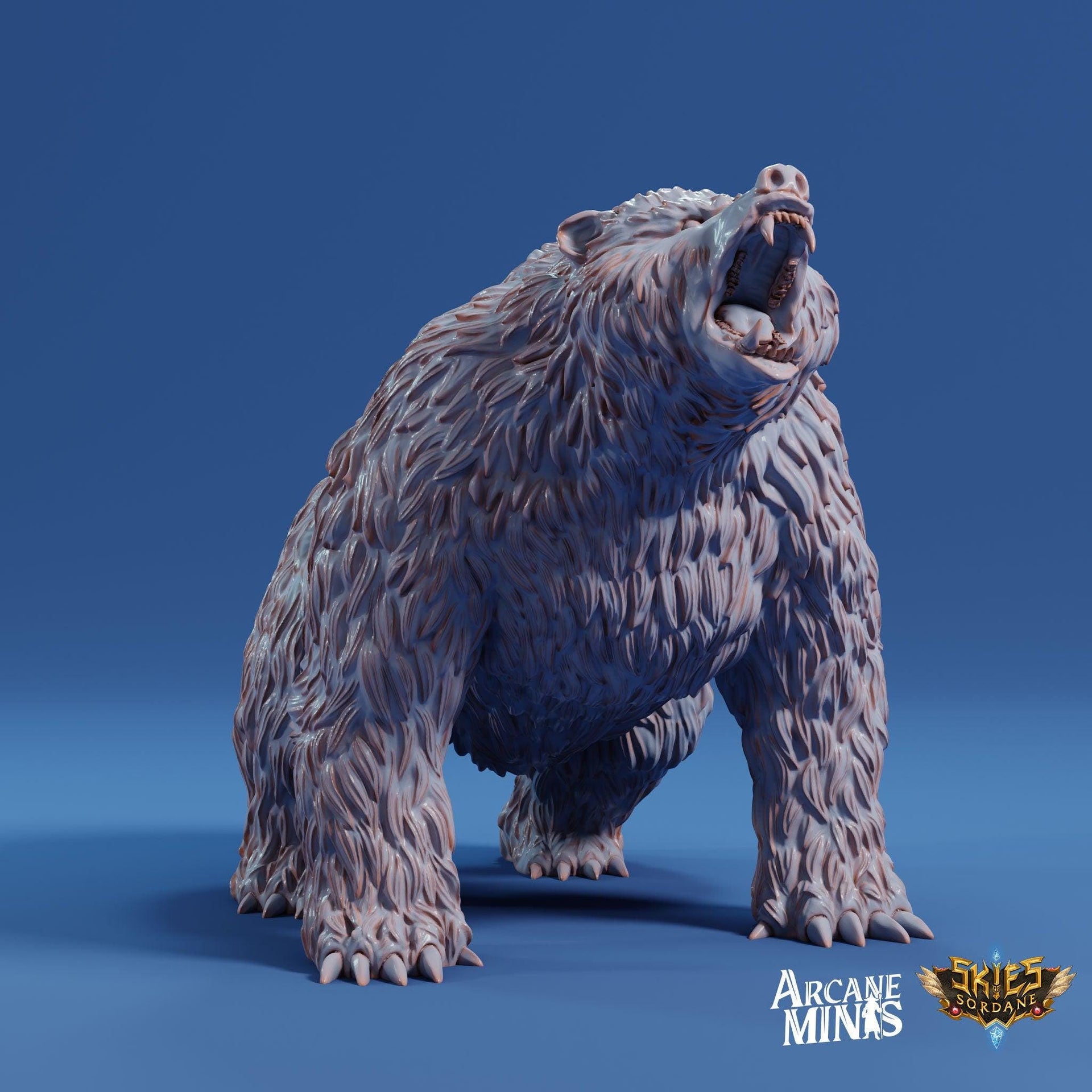 Crag Bear - Arcane Minis | 32mm | Risky Racing | Grizzly | Brown