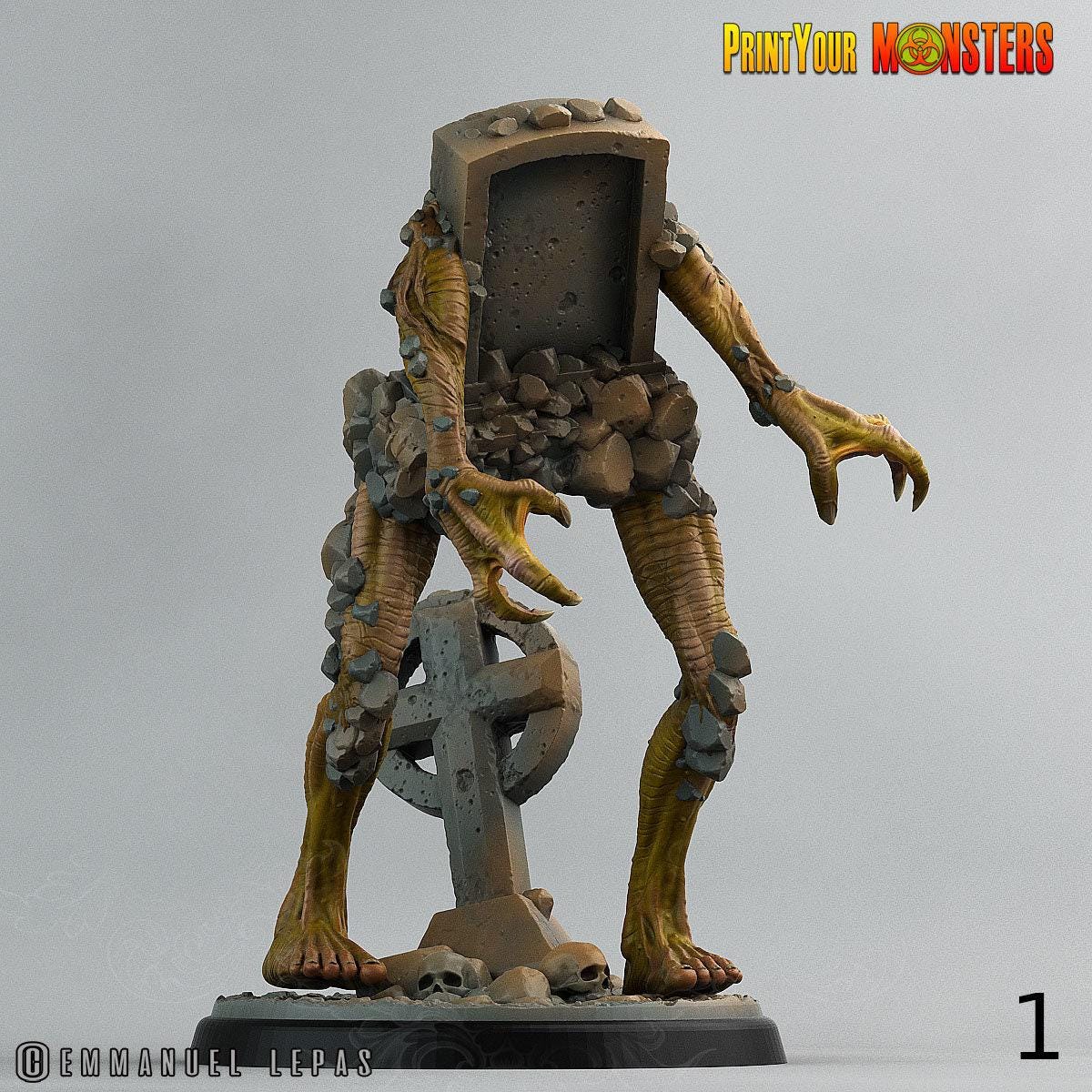 Graveyard Monsters - Print Your Monsters | 32mm | Elemental | Undead | Horror | Trap | Tombstone | Mimic