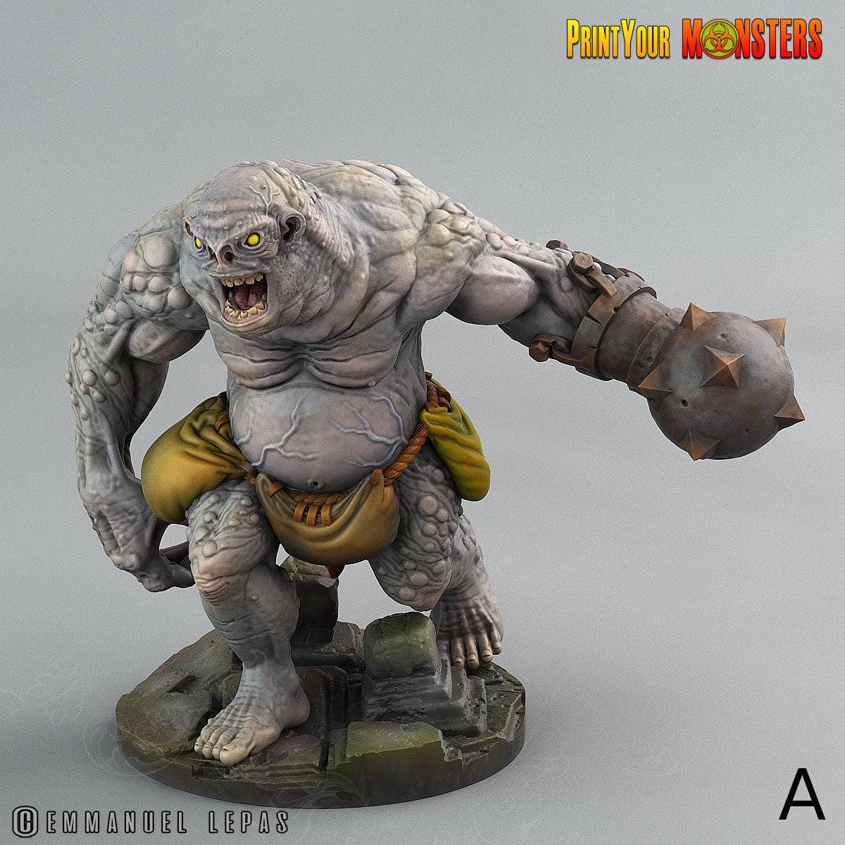 Trolls, Print Your Monsters | 32mm | Elemental | Underground | Army | Soldiers | Mercenaries