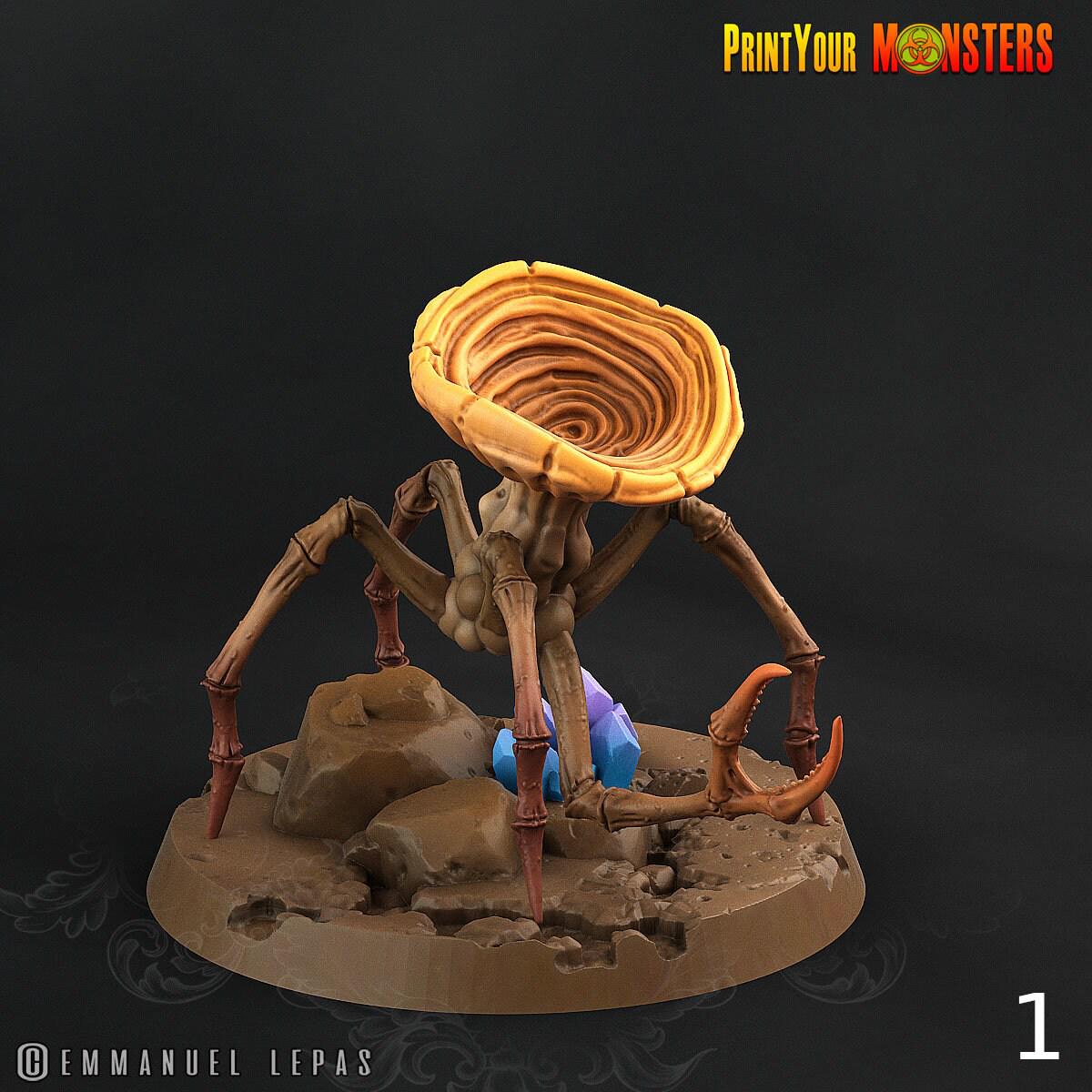 Spider Mushrooms, Print Your Monsters | 32mm | Elemental | Fungus