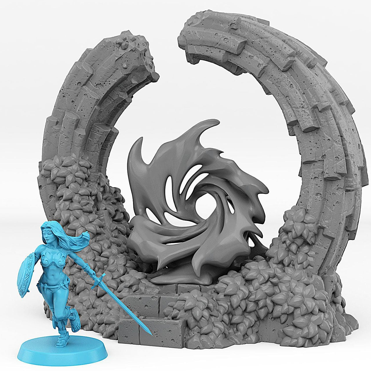 Pandora Portal With Its Water Vortex Effect - Print Your Monsters, Fantastic Portals | 32mm | Ancient | Ruins