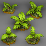 Legendary Celtic Plants Scatter Terrain - Fantastic Plants and Rocks | Print Your Monsters | DnD | Wargaming | Fern