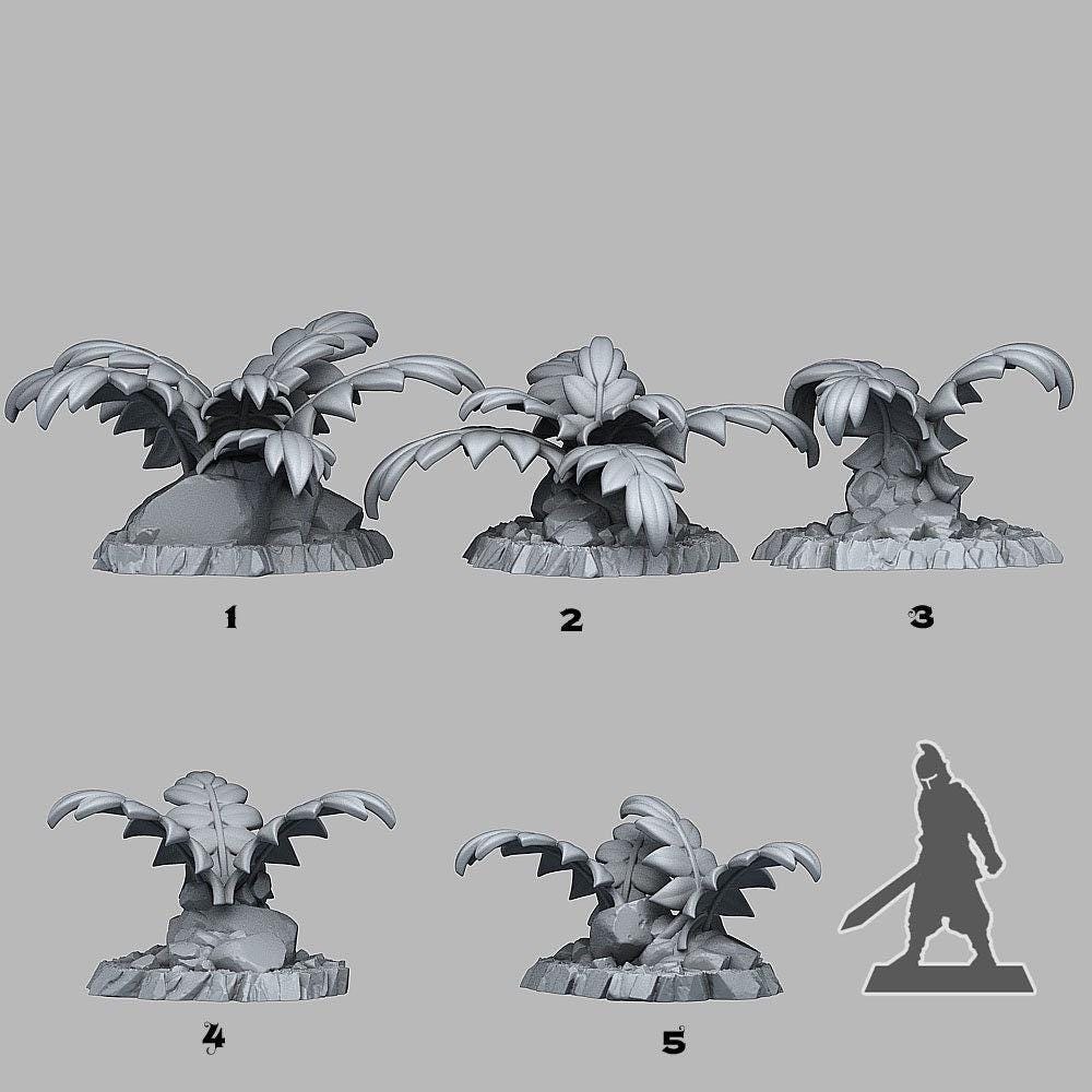 Legendary Celtic Plants Scatter Terrain - Fantastic Plants and Rocks | Print Your Monsters | DnD | Wargaming | Fern