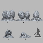 Crystal Dragon Eggs Scatter Terrain - Fantastic Plants and Rocks | Print Your Monsters | DnD | Wargaming