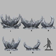 Alien Flowers Scatter Terrain - Fantastic Plants and Rocks | Print Your Monsters | DnD | Wargaming | Space