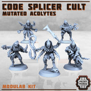 Code Splicer Acolyte - Print Minis | Sci Fi | Light Infantry | 28mm Heroic | Wasteland | Apocalypse | Cultist | Alien Hybrid