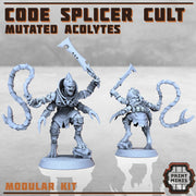 Code Splicer Acolyte - Print Minis | Sci Fi | Light Infantry | 28mm Heroic | Wasteland | Apocalypse | Cultist | Alien Hybrid