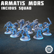 Armartis Mors, Incidus Squad - Print Minis | Sci Fi | Heavy Infantry | 28mm Heroic | Soldier | Battle Brothers | Marine
