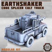 Earthshaker Truck, - Print Minis | Sci Fi | Tank | Crawler | Codesplicer Cult | Cultist | Mining