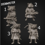 Crossbow Racoon - Goonmaster | Rogueish Racoons Miniature | Wargaming | Roleplaying Games | 32mm | Archer | Rogue | Bandit | Mercenary