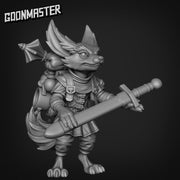 Fennec Fox Squire - Goonmaster | Miniature | Wargaming | Roleplaying Games | 32mm | Adventurer | Traveller