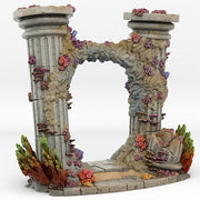 Underwater Temple Portal With Its Whildwind Effect - Print Your Monsters, Fantastic Portals | 32mm | Ruins | Atlantis | Coral