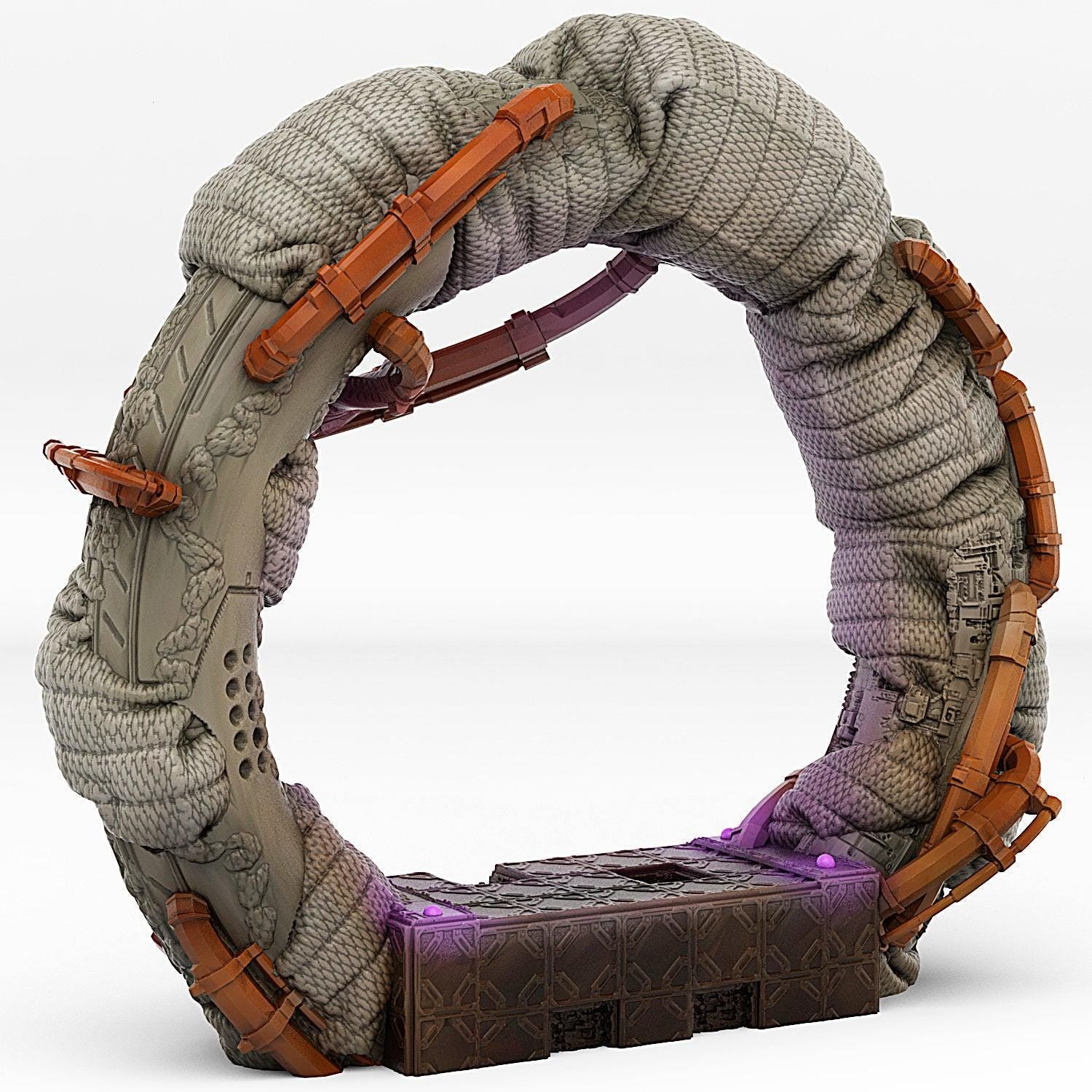 Space Ship Portal With Its Space Tornado Effect - Print Your Monsters, Fantastic Portals | 32mm | Alien | Factory